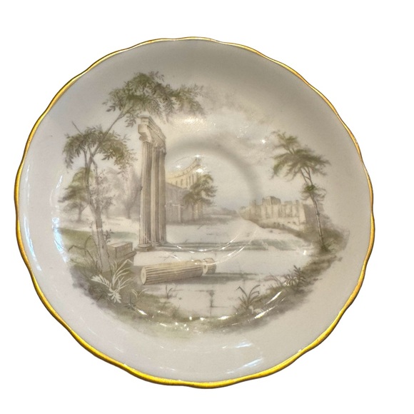 Vintage Royal Tuscan Tea Cup & Saucer Fine English Bone China Rare Olympus - Picture 6 of 7